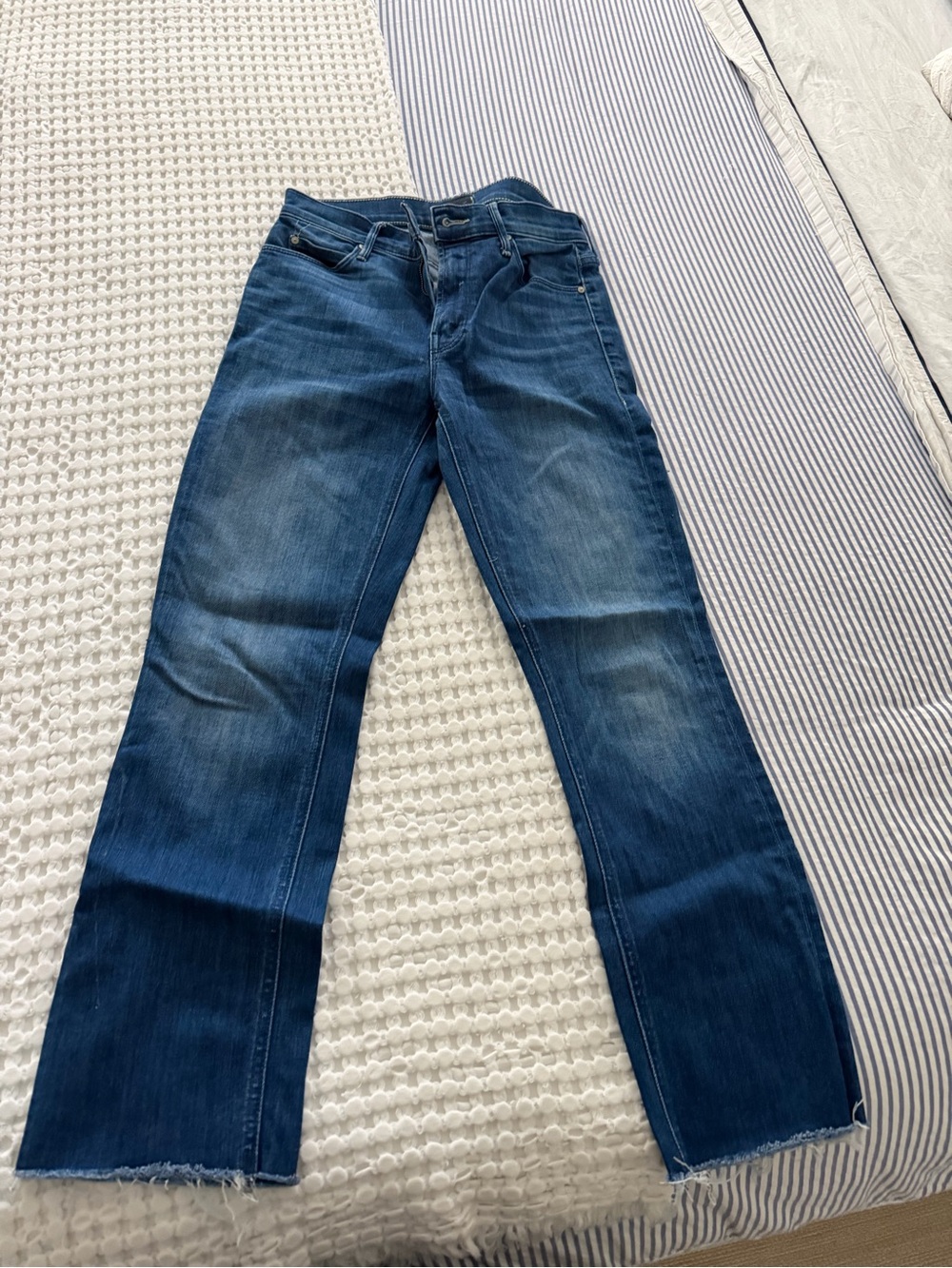 MOTHER Women's Dark Blue Bootcut Jeans